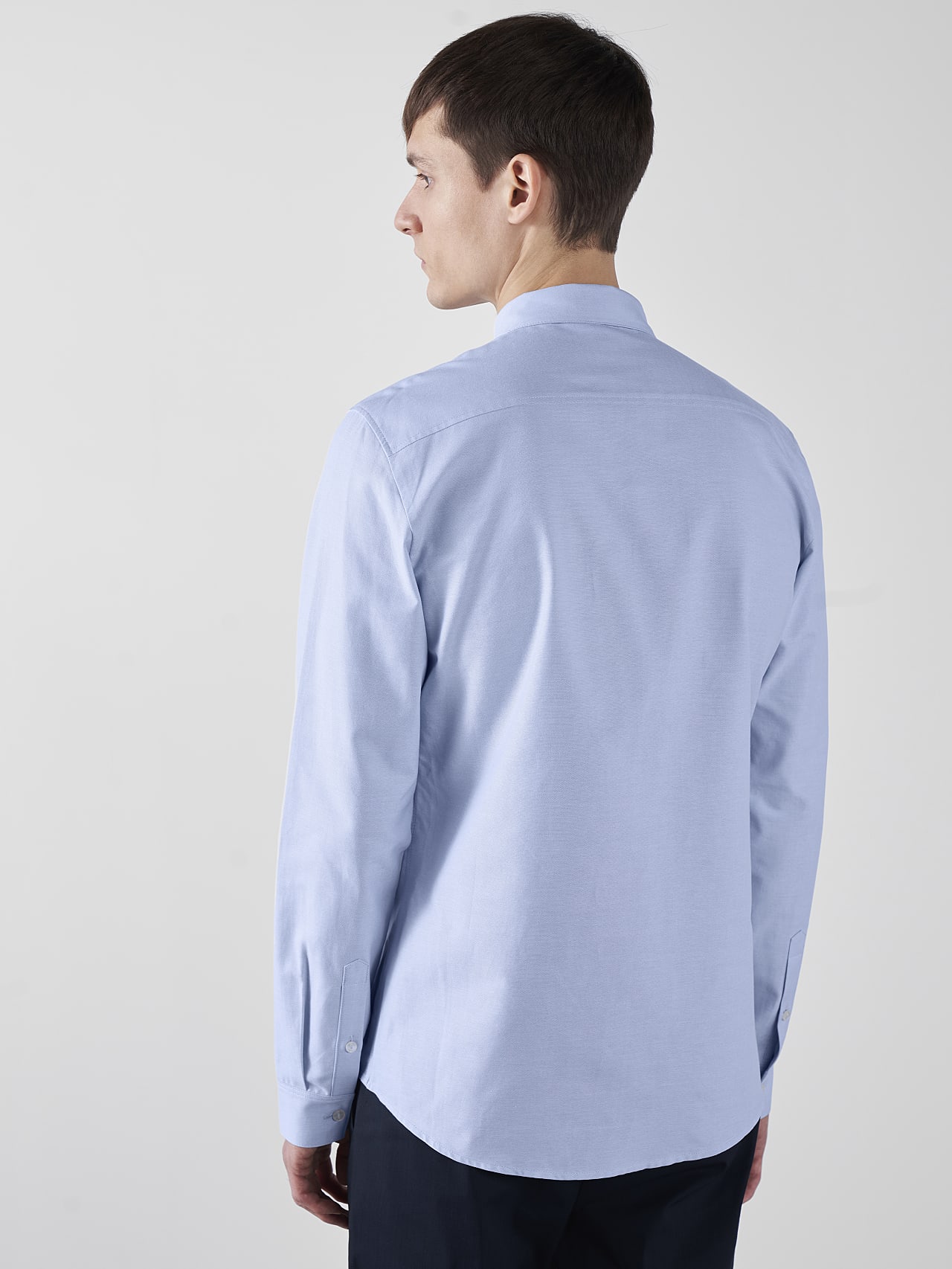 AlphaTauri | WOSKA V2.Y5.01 | Kent Collar Oxford Shirt in light blue for Men