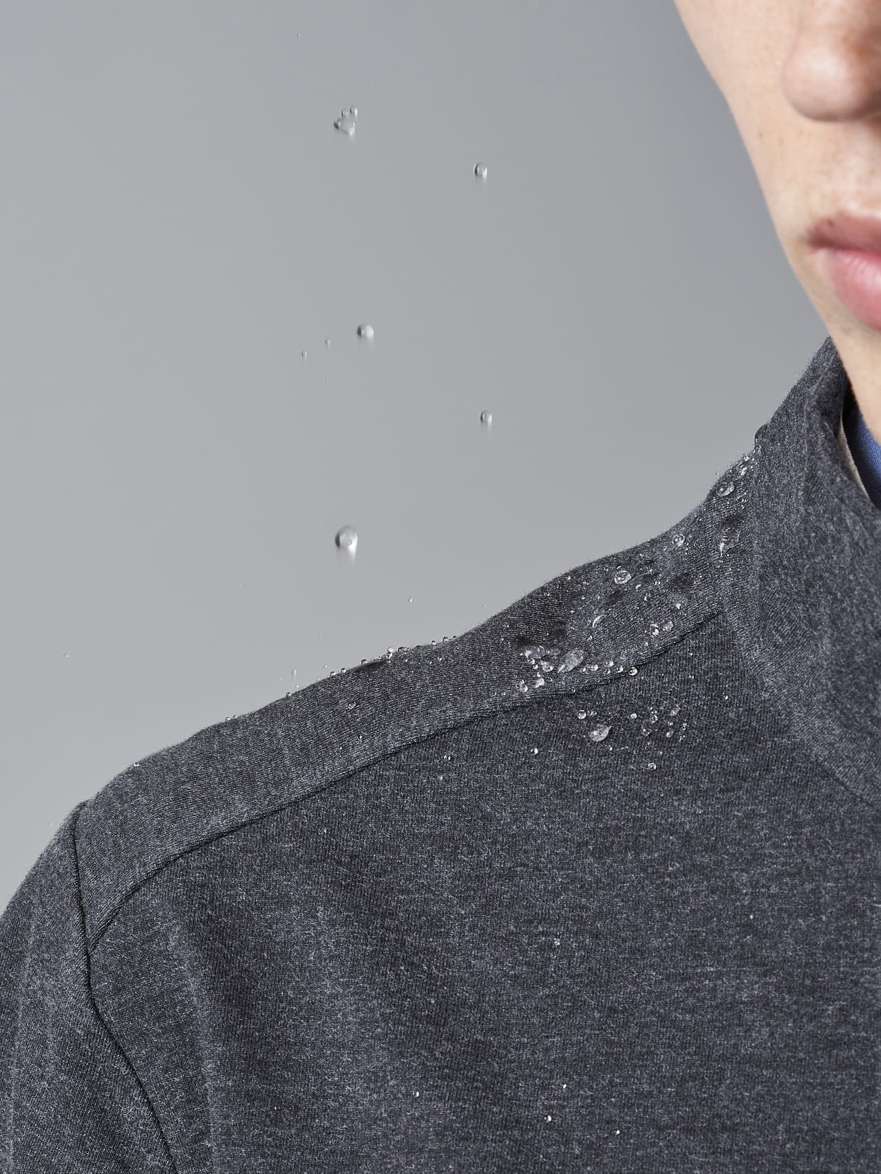 AlphaTauri | SROTO V1.Y5.02 | Waterproof Half-Zip Sweatshirt in dark grey / anthracite for Men