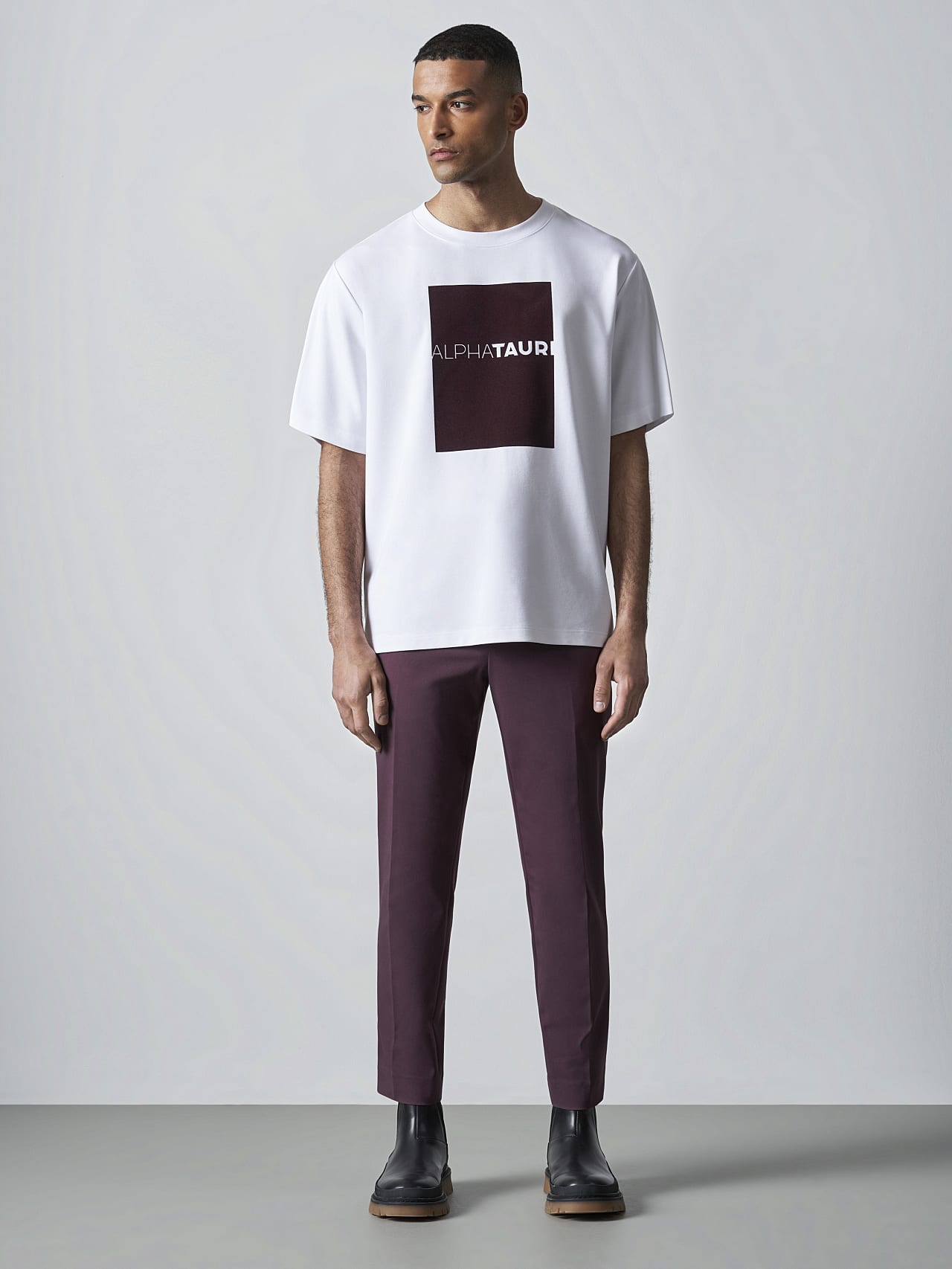 AlphaTauri | JAHEV V1.Y5.02 | T-shirt casual con logo in bianco for Uomo