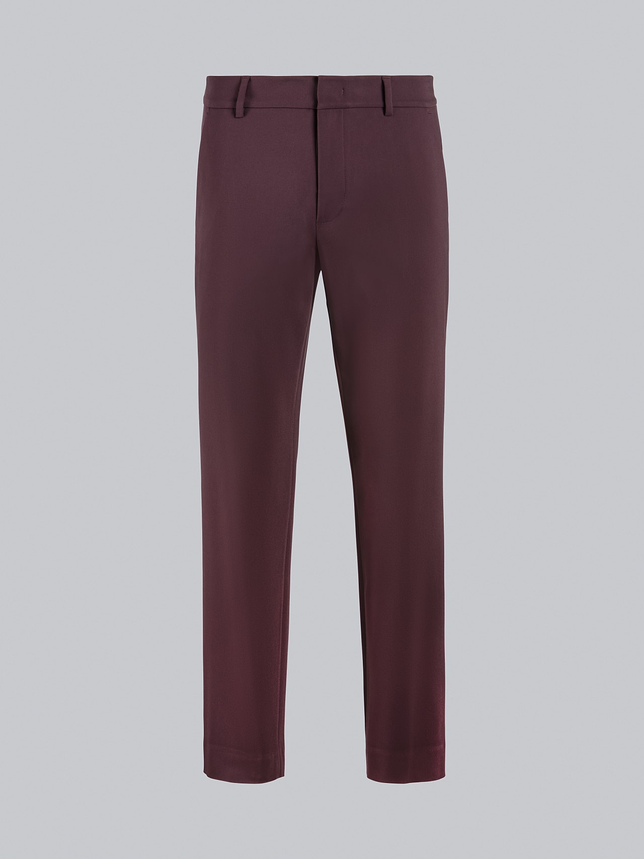 AlphaTauri | PELAN V1.Y5.02 | Tapered Pants with Pleats in Burgundy for Men