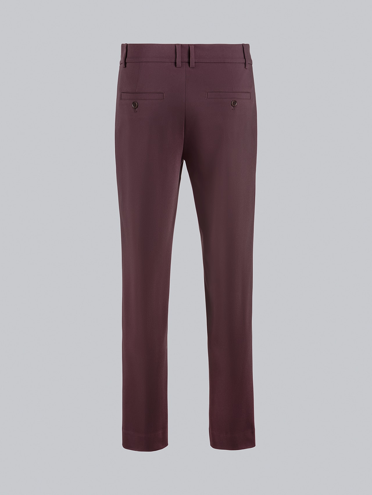 AlphaTauri | PELAN V1.Y5.02 | Tapered Pants with Pleats in Burgundy for Men