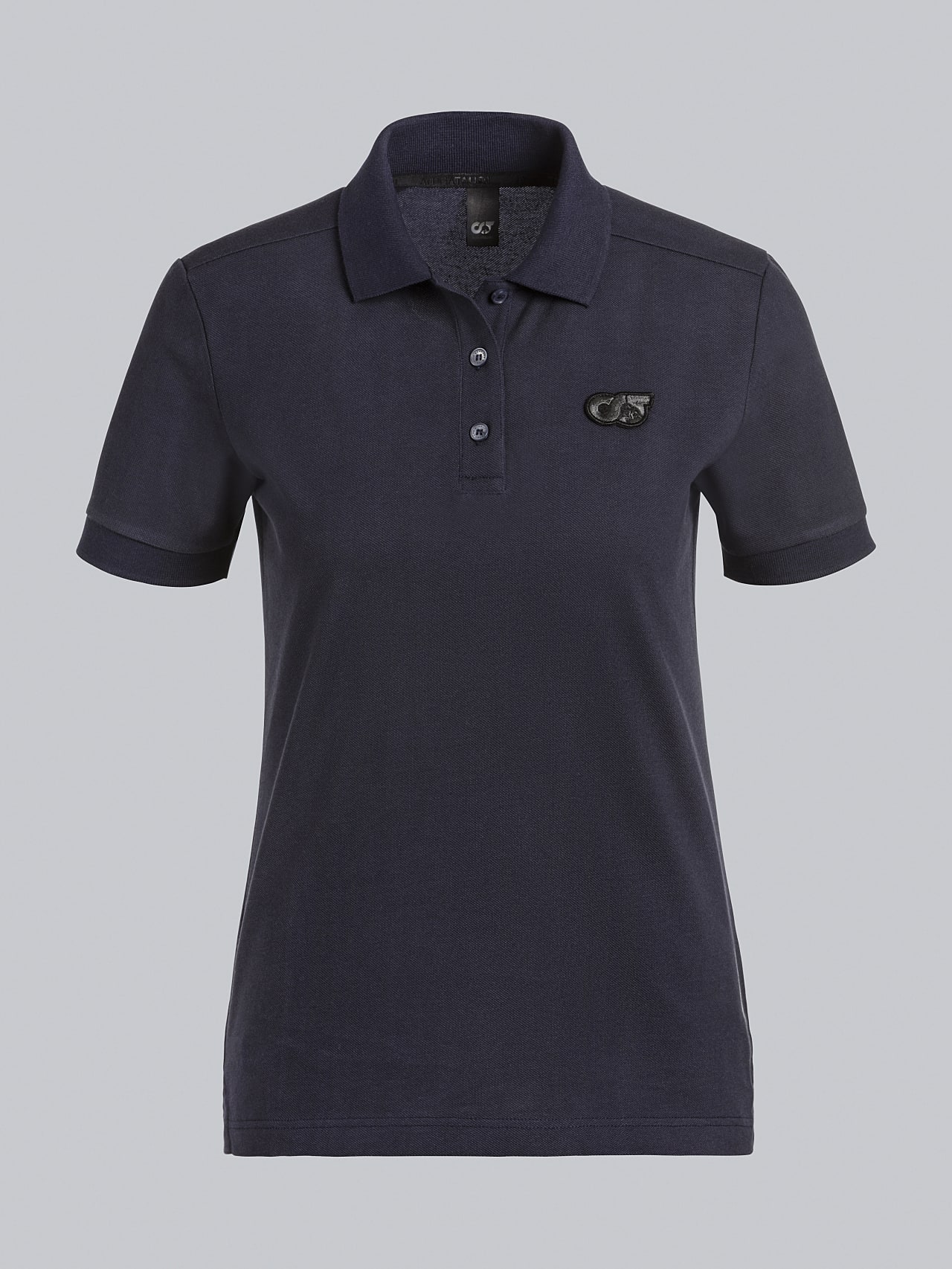 AlphaTauri | JANEY V1.Y5.02 | Pique Polo Shirt in navy for Women