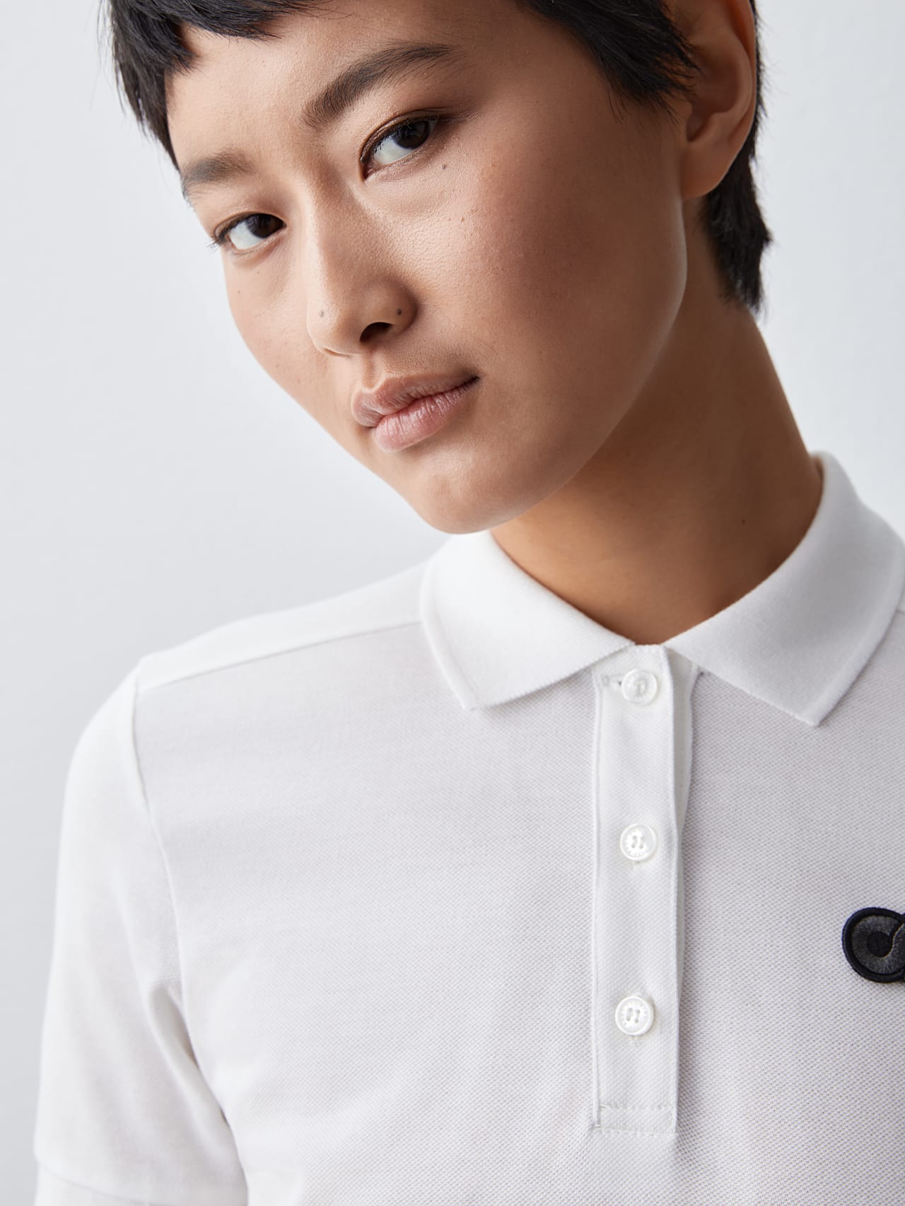 AlphaTauri | JANEY V1.Y5.02 | Pique Polo Shirt in offwhite for Women