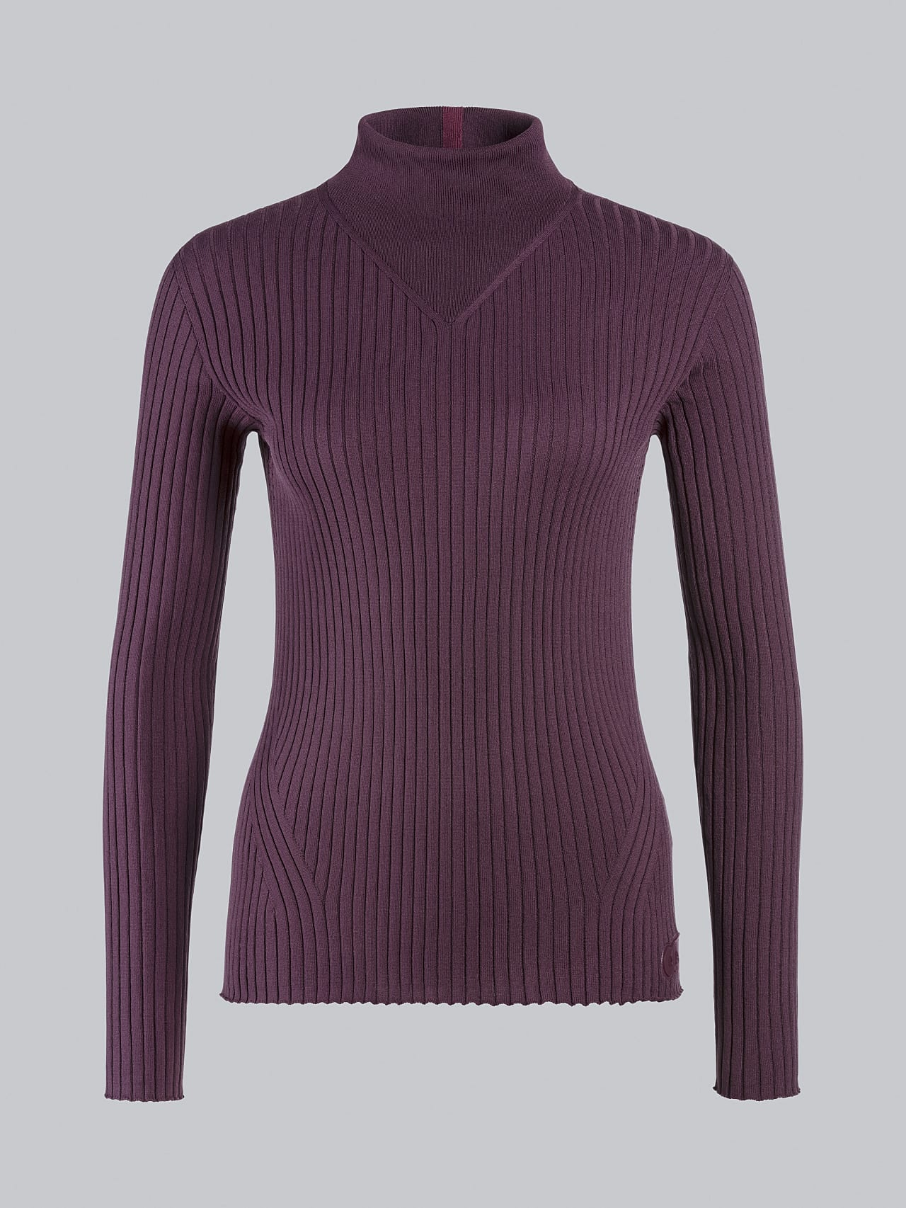 AlphaTauri | FAXEE V1.Y5.02 | Seamless 3D Knit Mock-Neck Jumper in Burgundy for Women