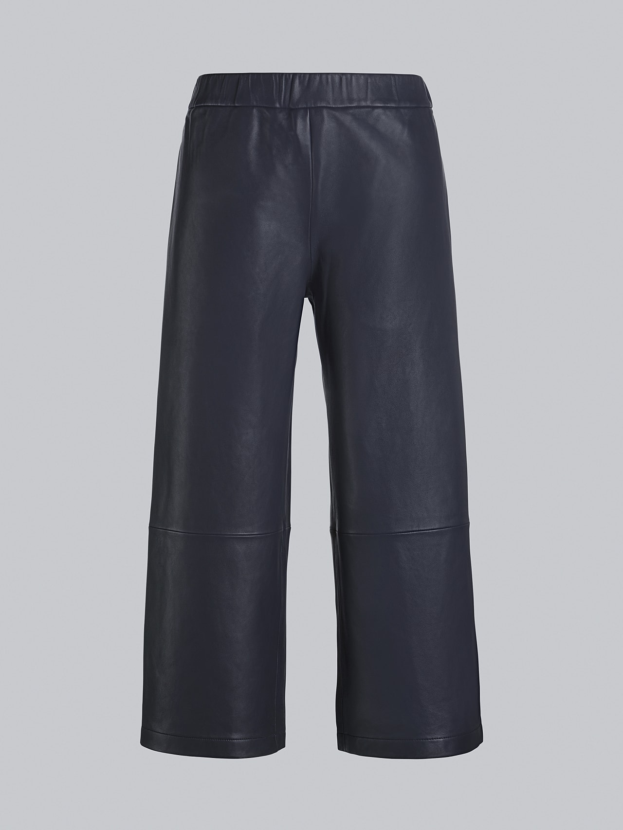 AlphaTauri | LANIA V1.Y5.02 | Leather Culottes in navy for Women