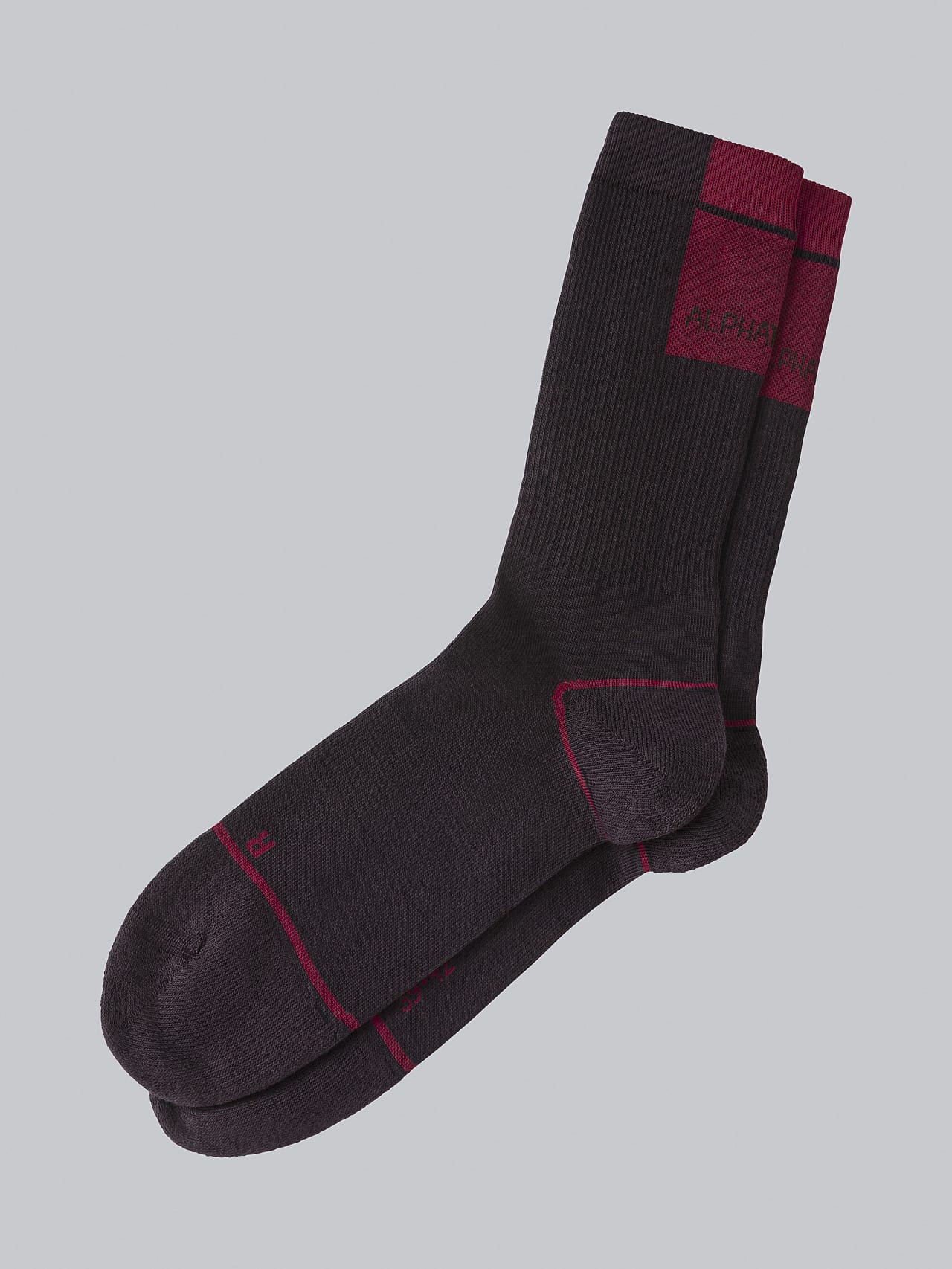 AlphaTauri | ATENI V3.Y5.02 | Premium Knit Socks in Burgundy for Unisex