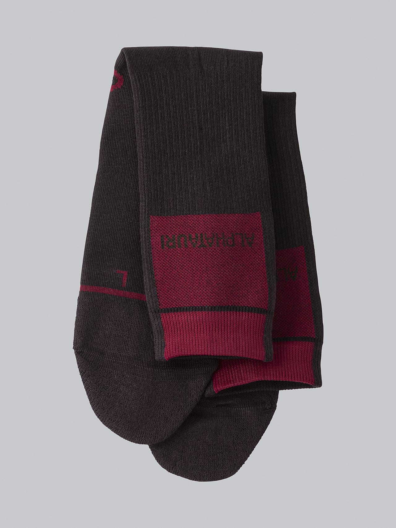 AlphaTauri | ATENI V3.Y5.02 | Premium Knit Socks in Burgundy for Unisex