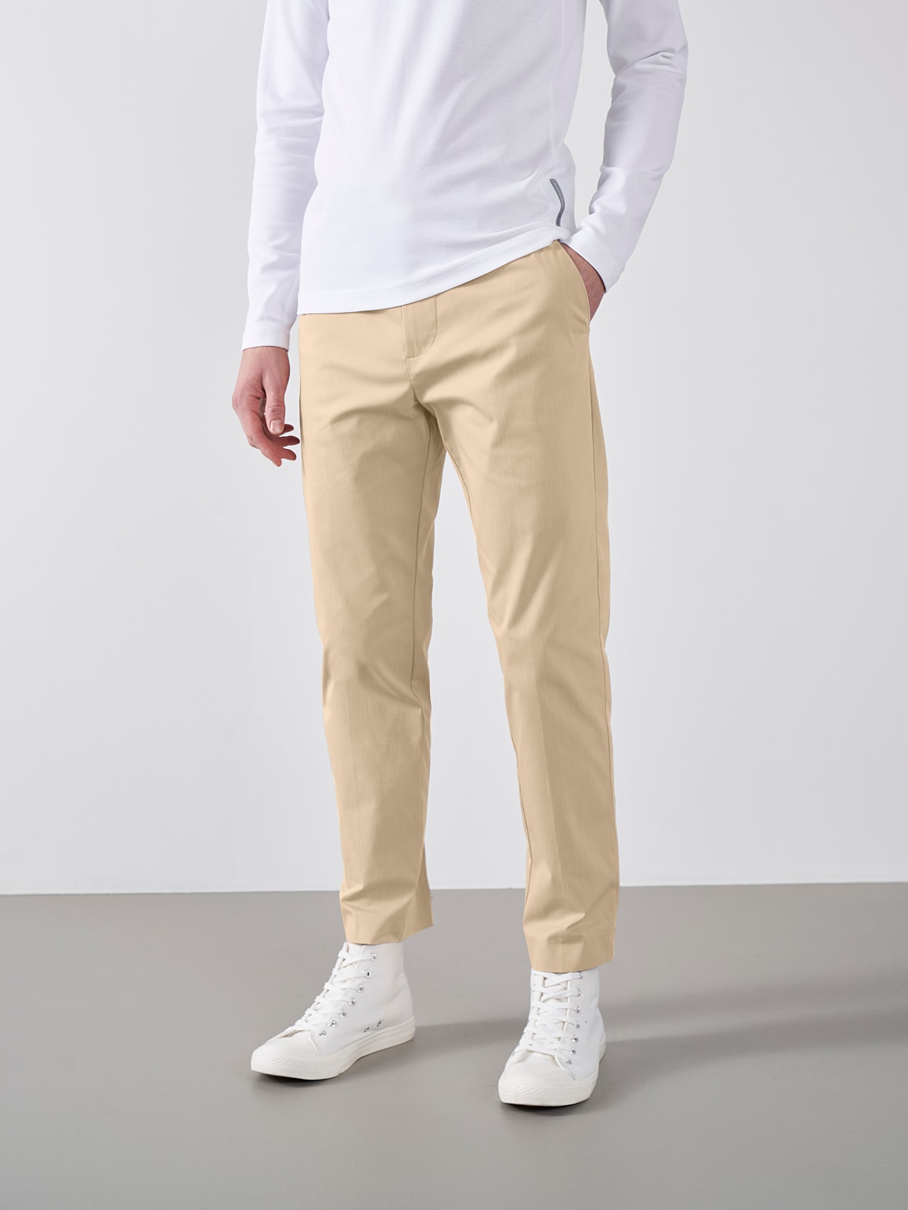 Water-Repellent Cotton-Stretch Chino
