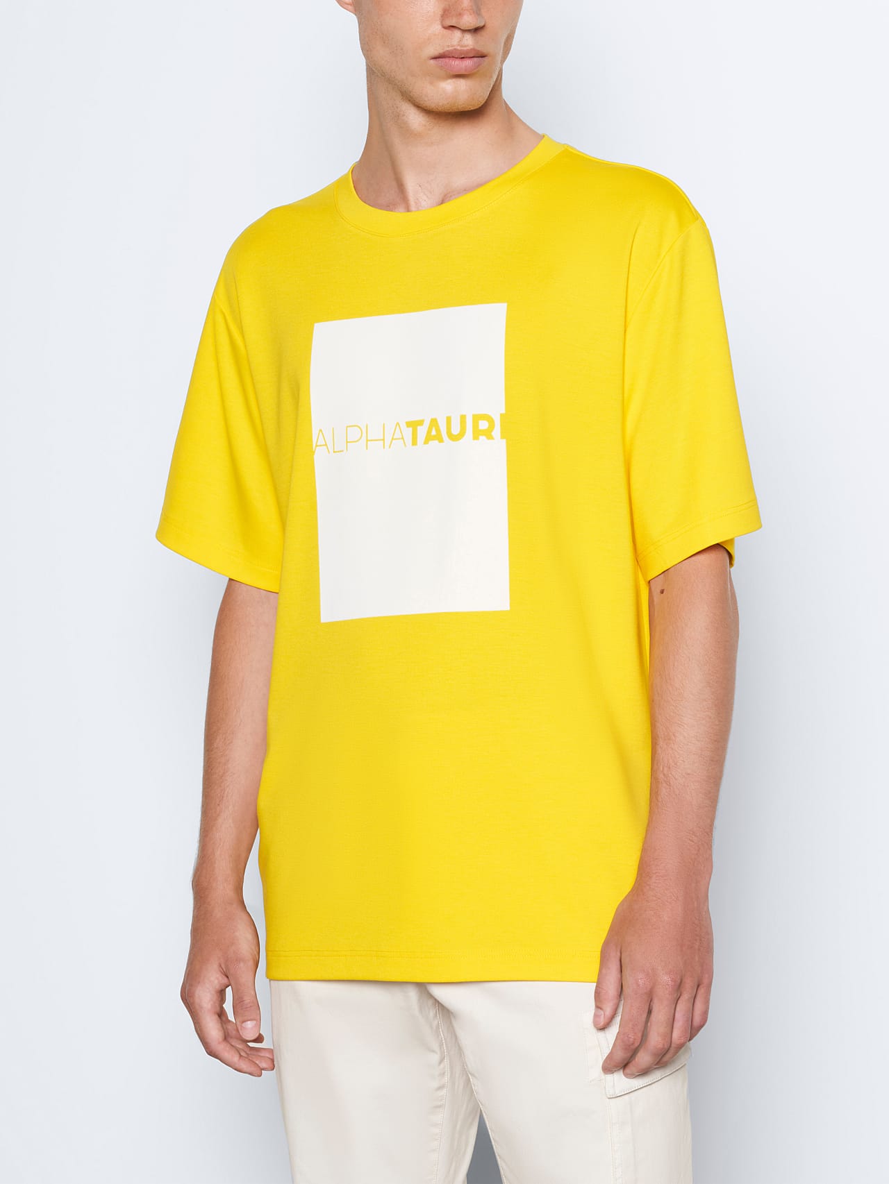 AlphaTauri | JAHEV V1.Y5.02 | Relaxed Logo T-Shirt in yellow for Men