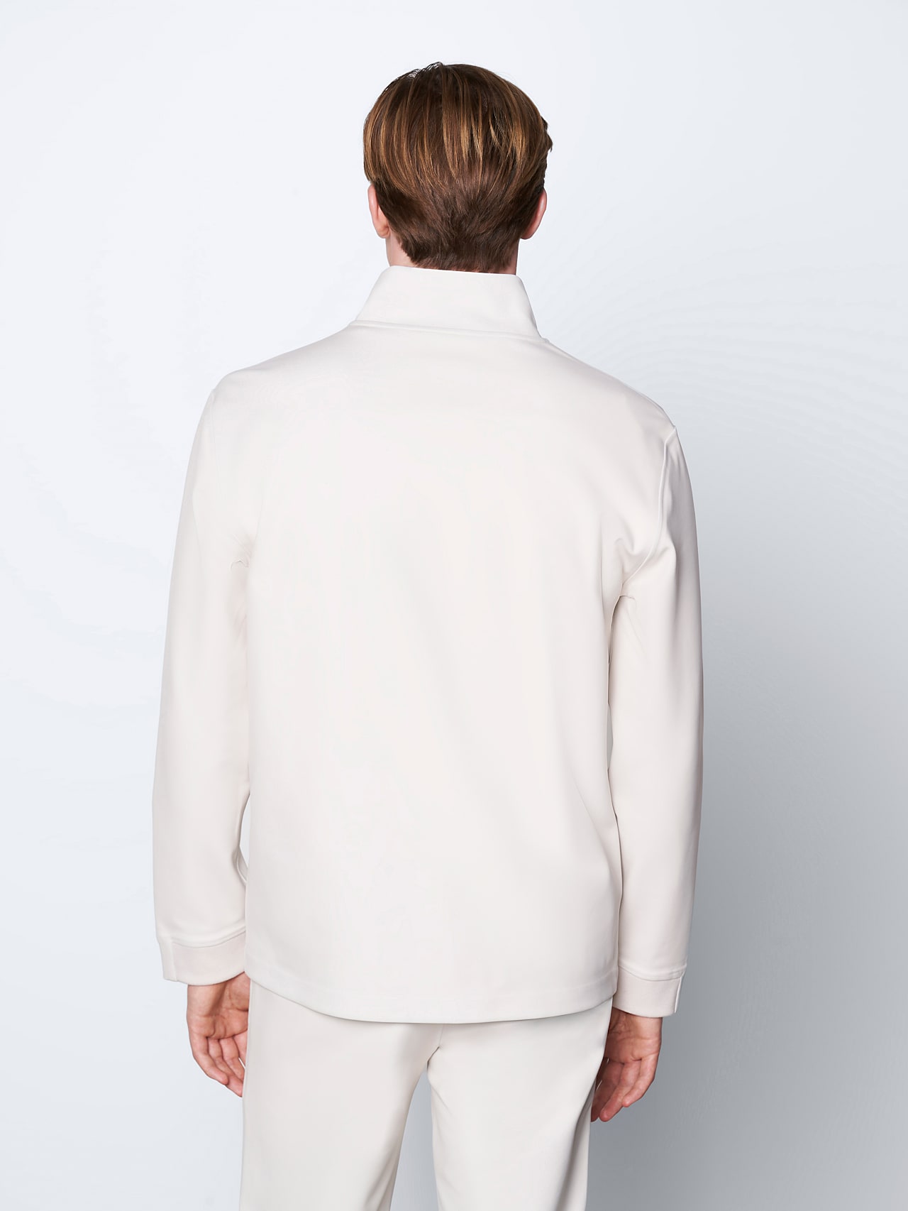 AlphaTauri | SROTO V2.Y6.01 | Waterproof Taurobran® Half-Zip Sweater in offwhite for Men