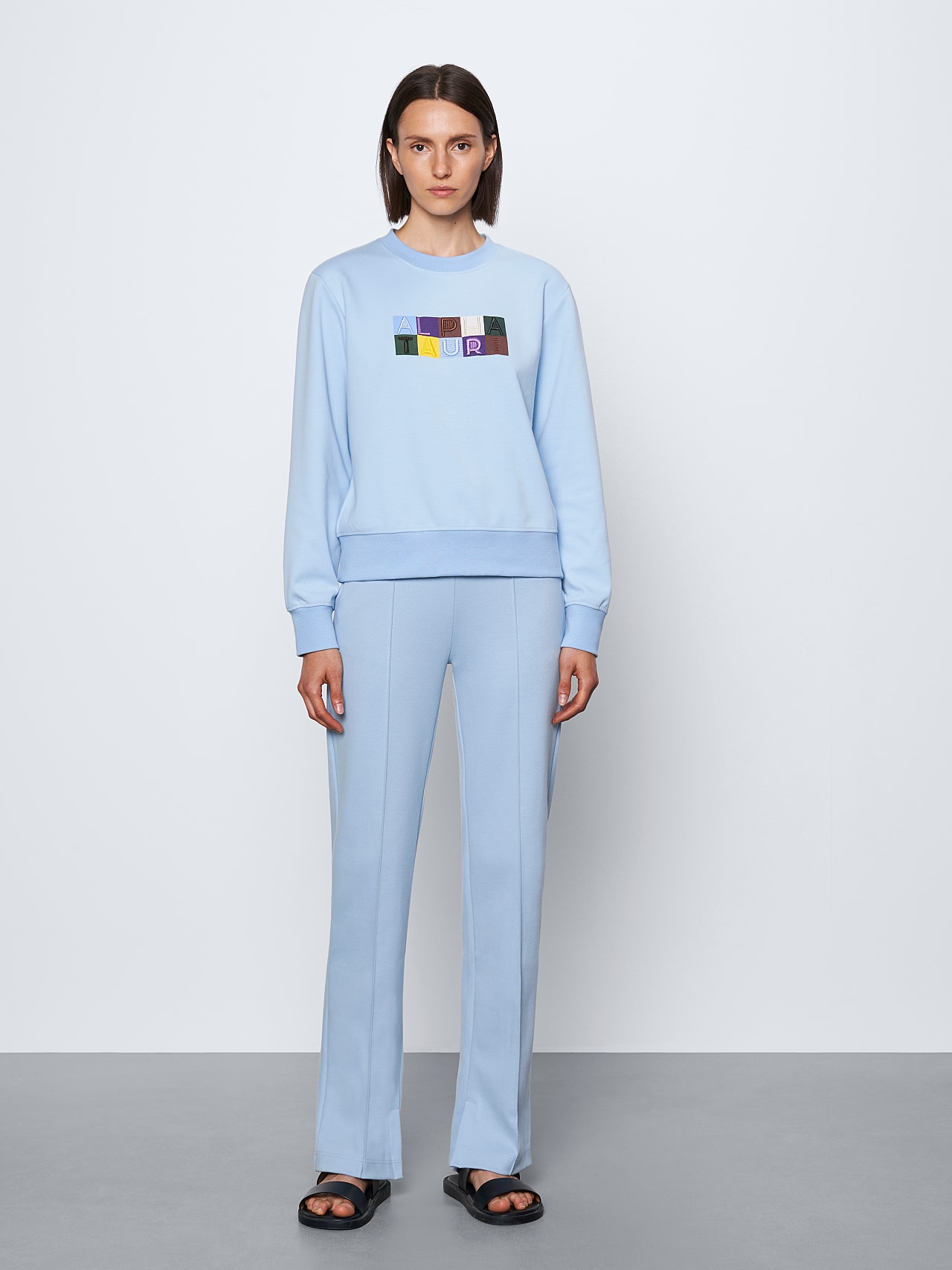 AlphaTauri | STEMB V1.Y6.01 | Sweater with Logo Embroidery in light blue for Women