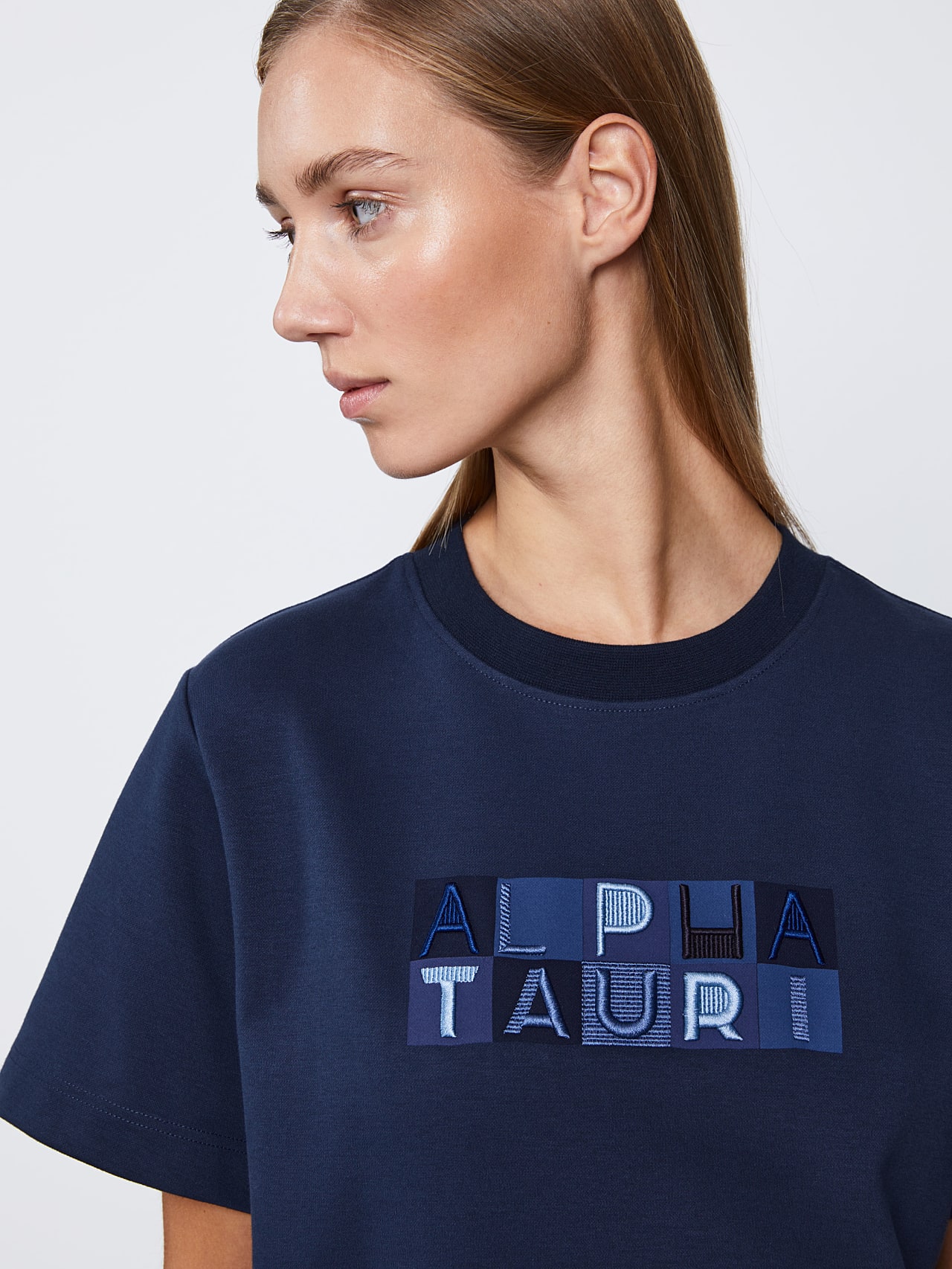 AlphaTauri | STAKU V1.Y6.01 | Sweat Dress with Logo Embroidery in navy for Women