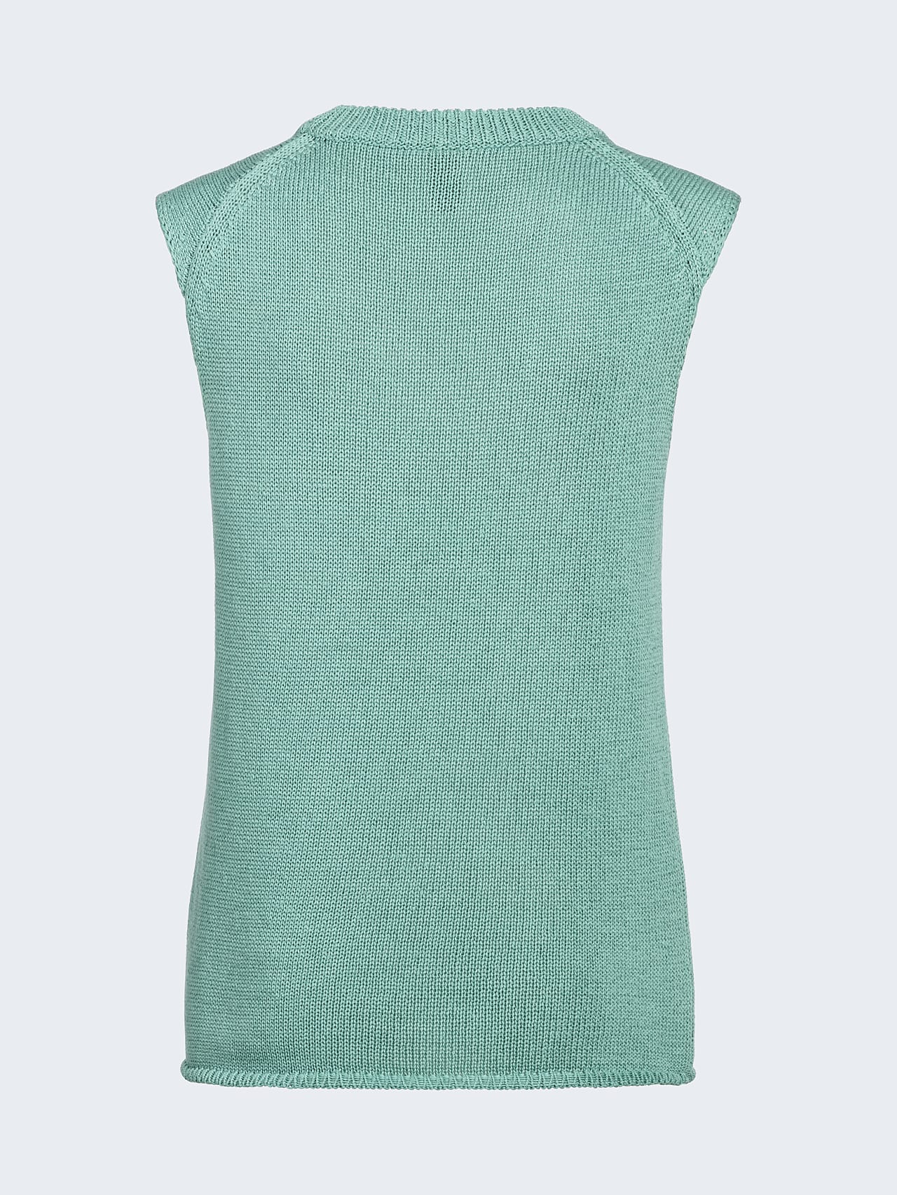 AlphaTauri | FOUTO V1.Y6.01 | Colourblock Knit Top in turquoise for Women