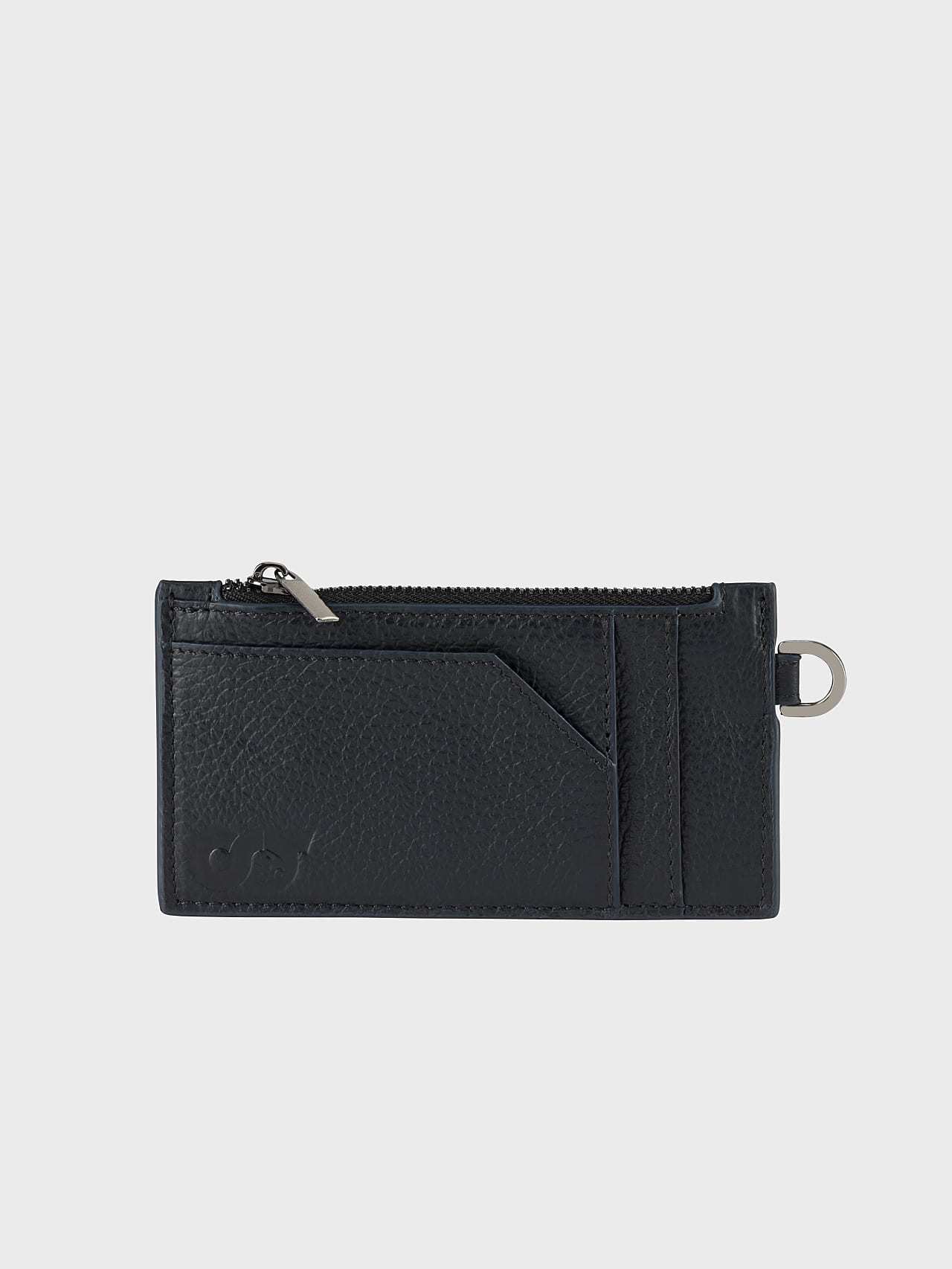 AlphaTauri | ACAH V1.Y6.01 | Keyring with Leather Cardholder in navy for Unisex