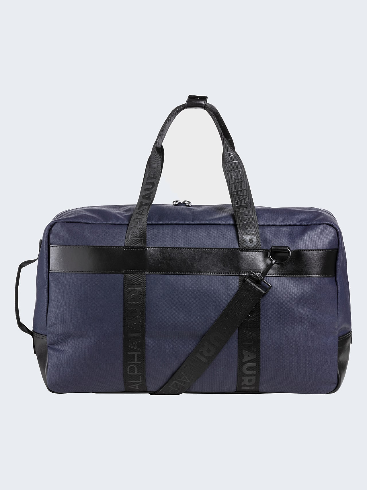 AlphaTauri | AWEE V5.Y6.01 | Water-repellent Canvas Weekend Bag in navy for Unisex