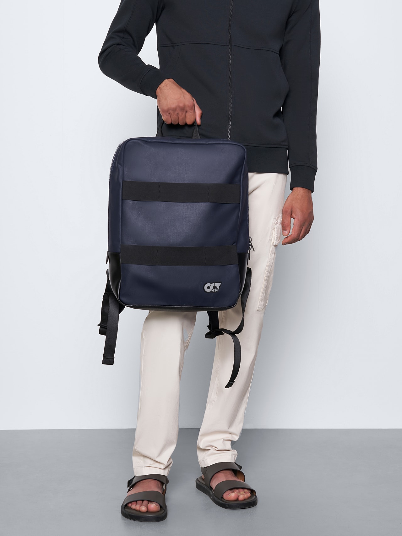 AlphaTauri | ARUK V1.Y6.01 | Water-repellent Canvas Backpack in navy for Unisex