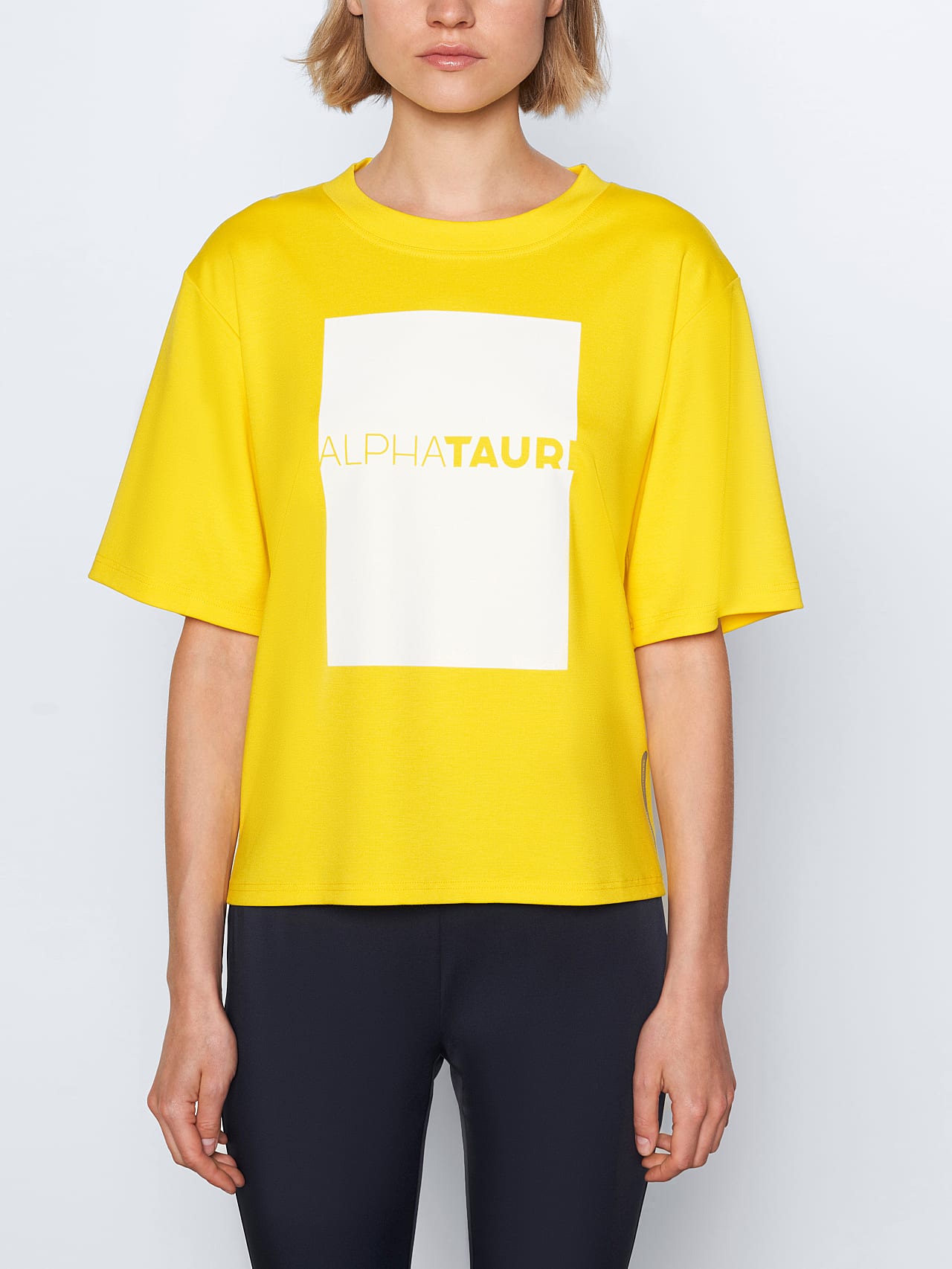 AlphaTauri | JASHU V1.Y5.02 | Heavy-Weight Logo T-Shirt in yellow for Women