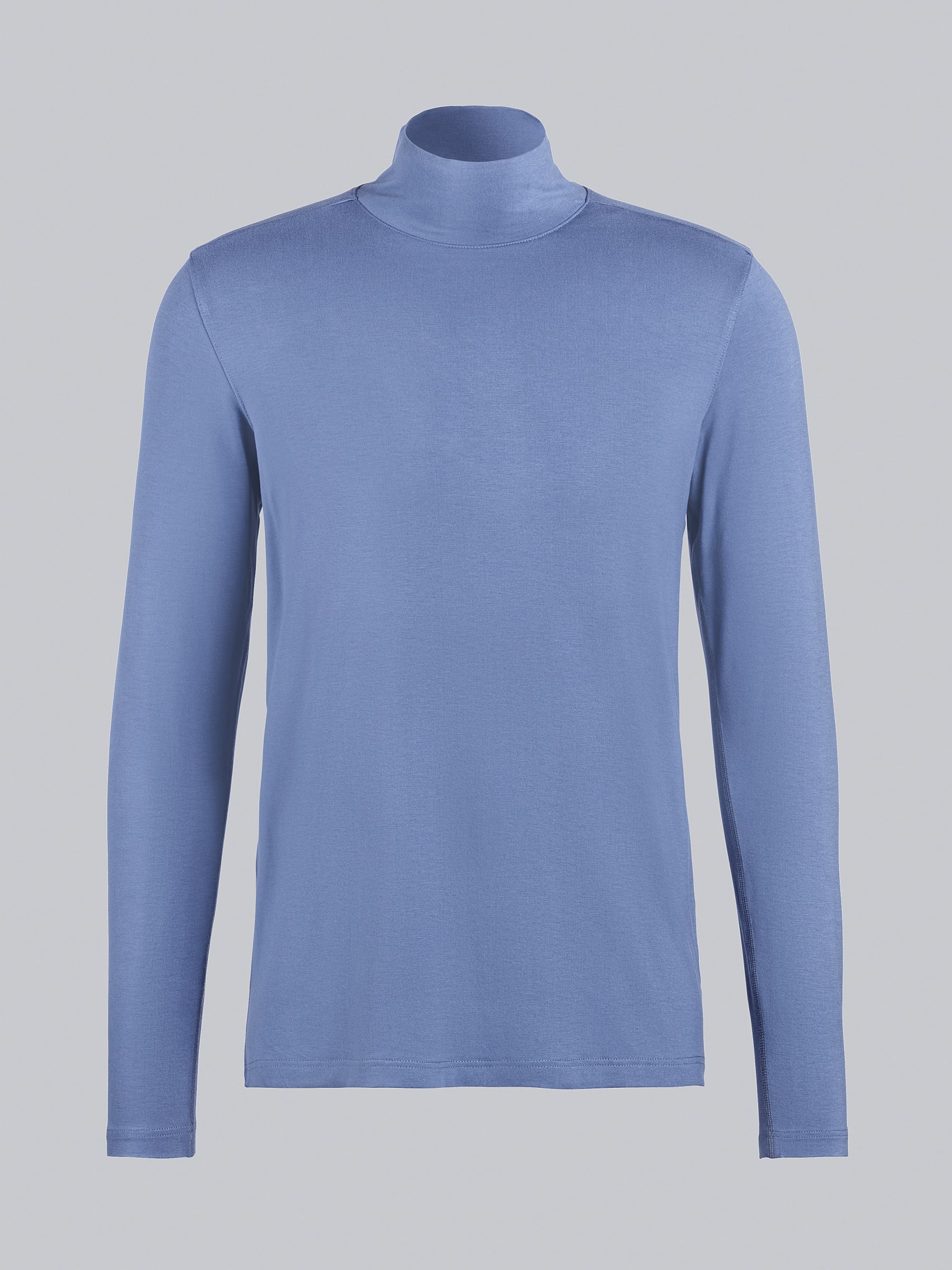 AlphaTauri | SIJUX V1.Y6.02 | Longsleeve mit Stehkragen in Hellblau für Herren